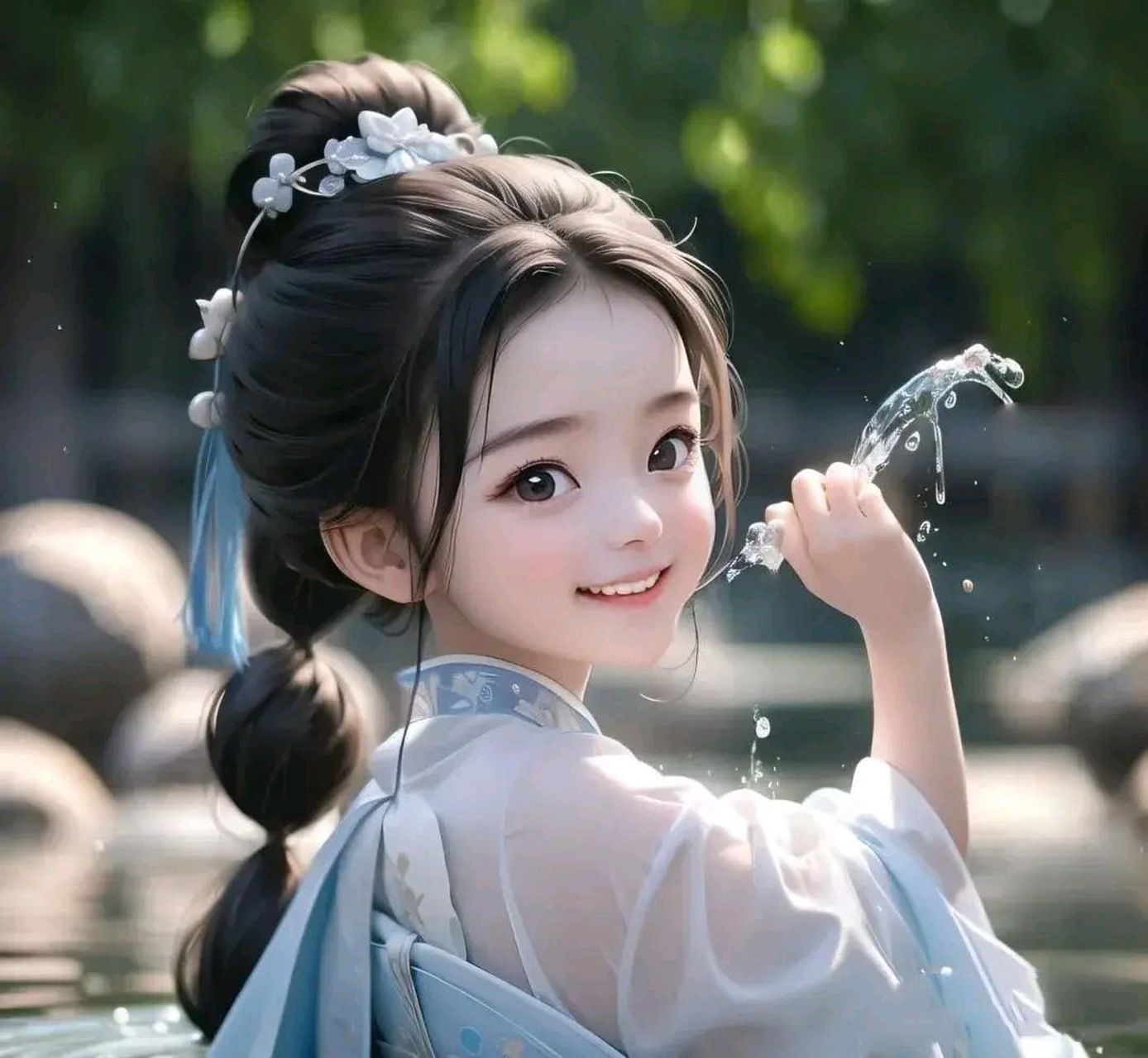 萌娃头像～这小宝贝水灵灵的,活泼可爱