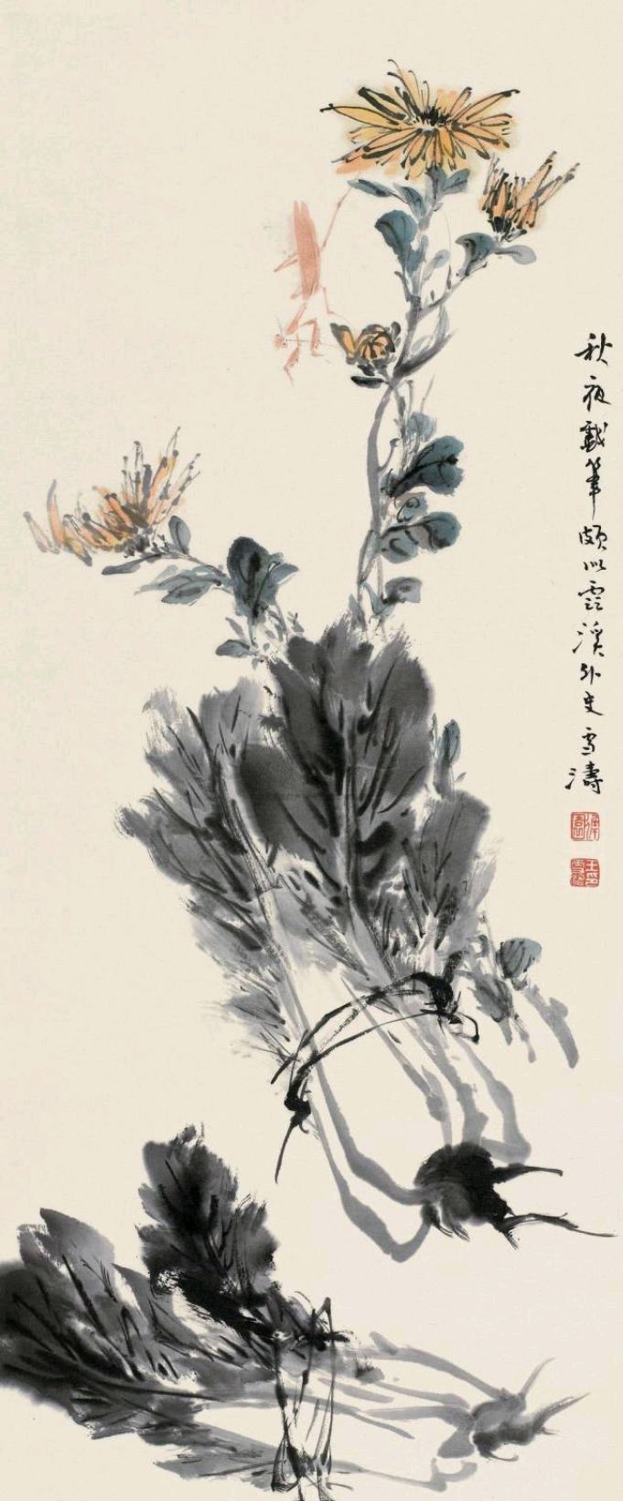 d01,早起的鸟儿有虫吃,集中精力学习:王雪涛国画作品