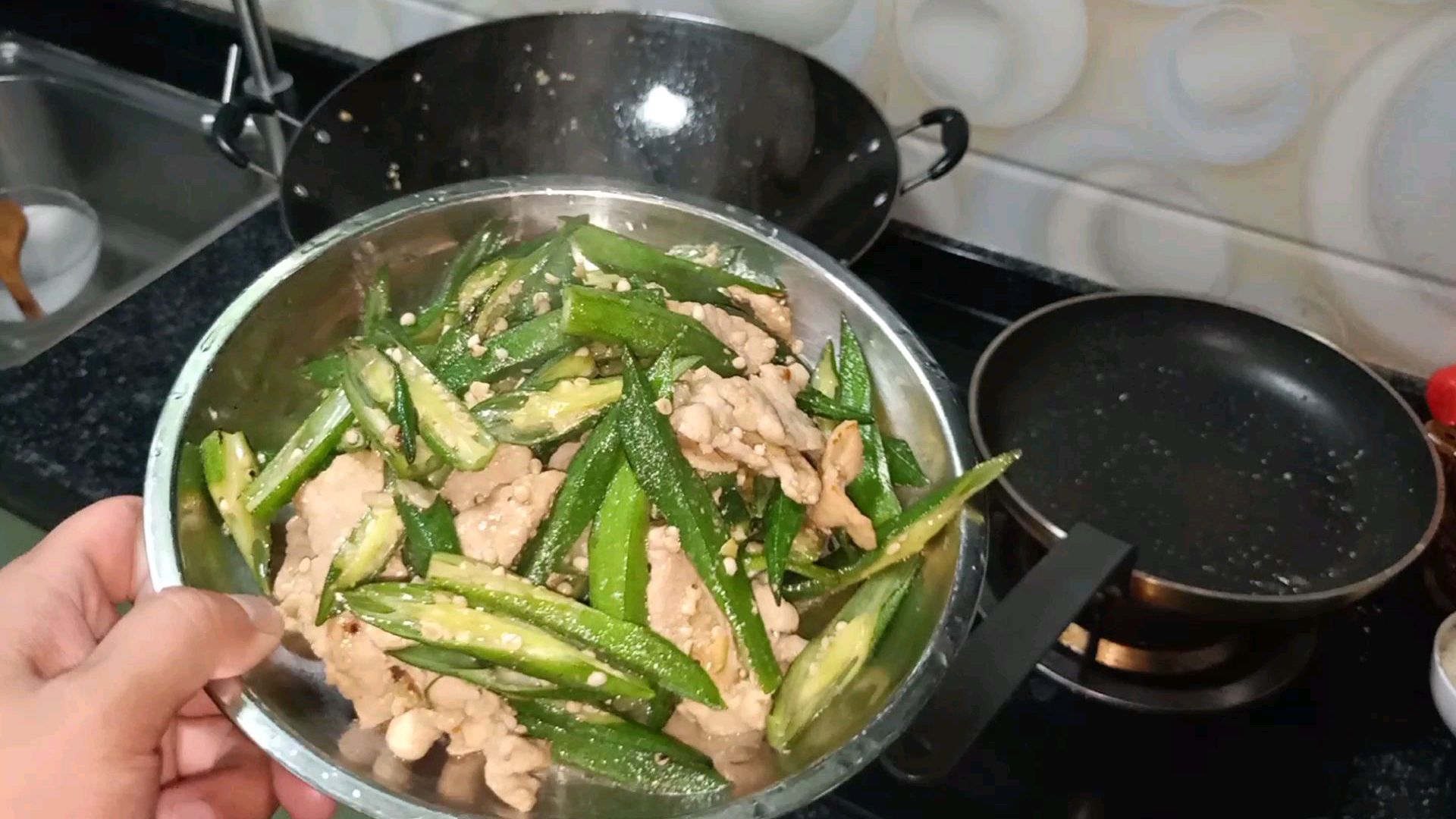 时令蔬菜秋葵,好吃不贵,营养又爽口