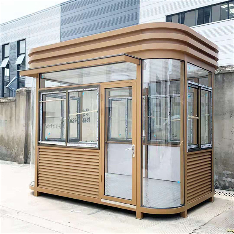 成品钢结构岗亭保安亭户外门岗值班房厂家收费站岗亭可移动门卫室