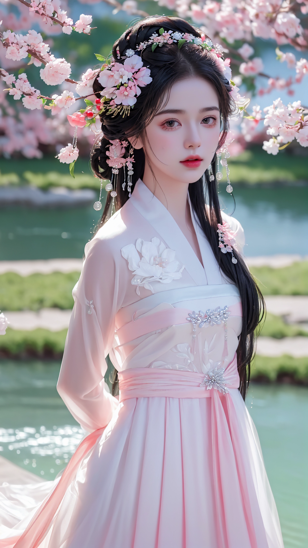 少女感十足的粉色系汉服,我承认我心动了!