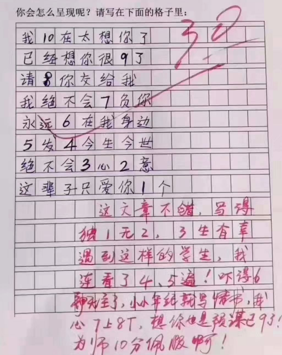 小学生奇葩作文火了,老师毫不犹豫给了满分,网友:脑洞有点大