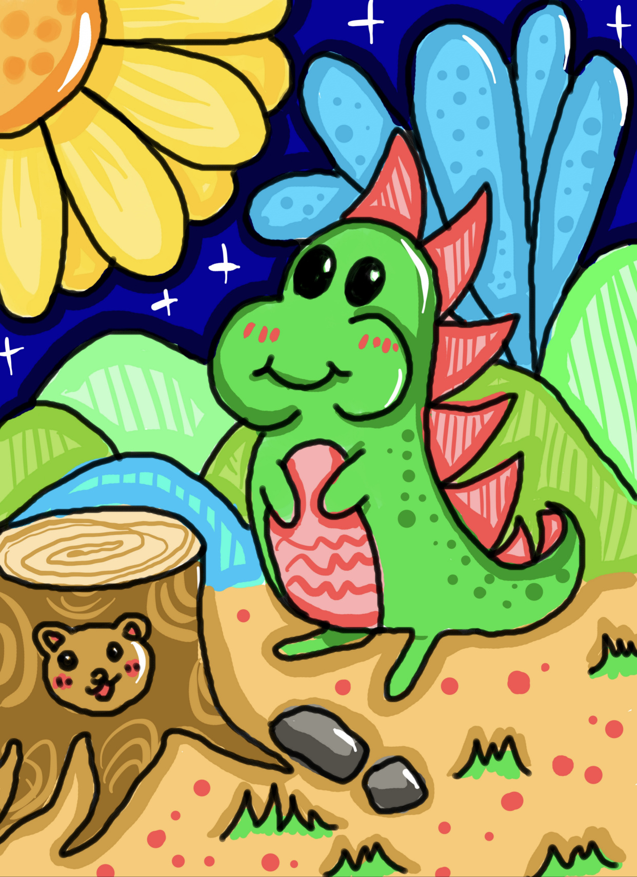 适合6-7岁宝宝的创意儿童画