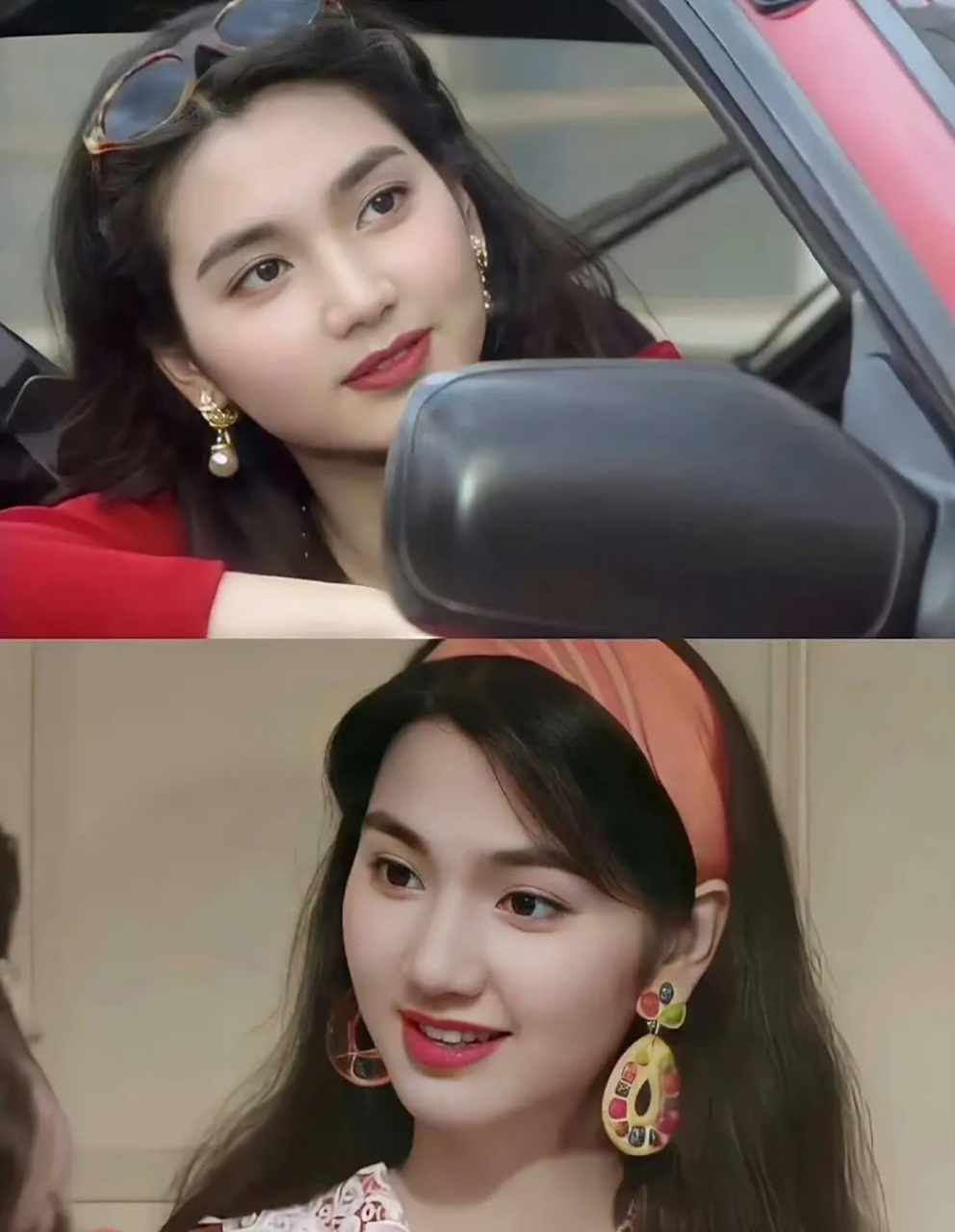 对比毕滢,洪欣确实在年龄上不占优势,脱离了美颜滤镜的帮扶,洪欣在