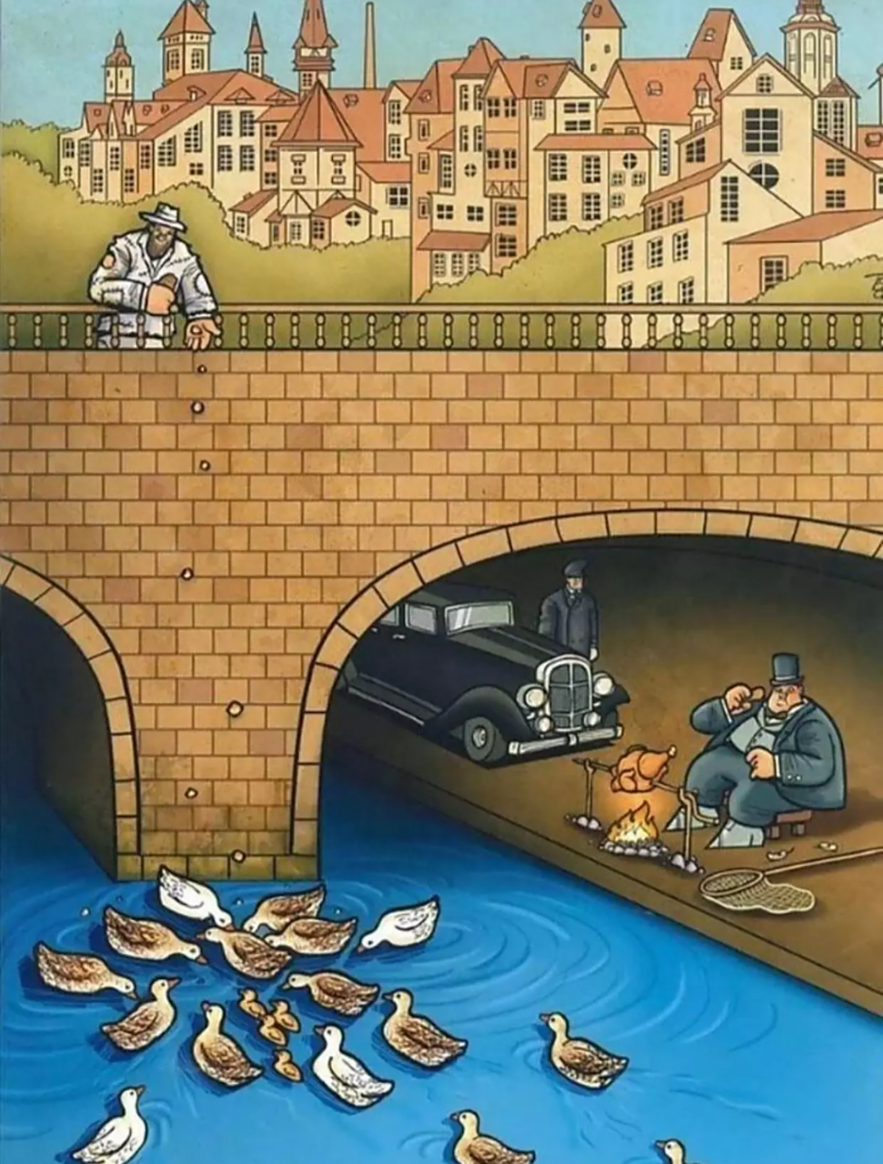 多讽刺又现实的漫画  转自我自是无名渔父#二次元# #漫画