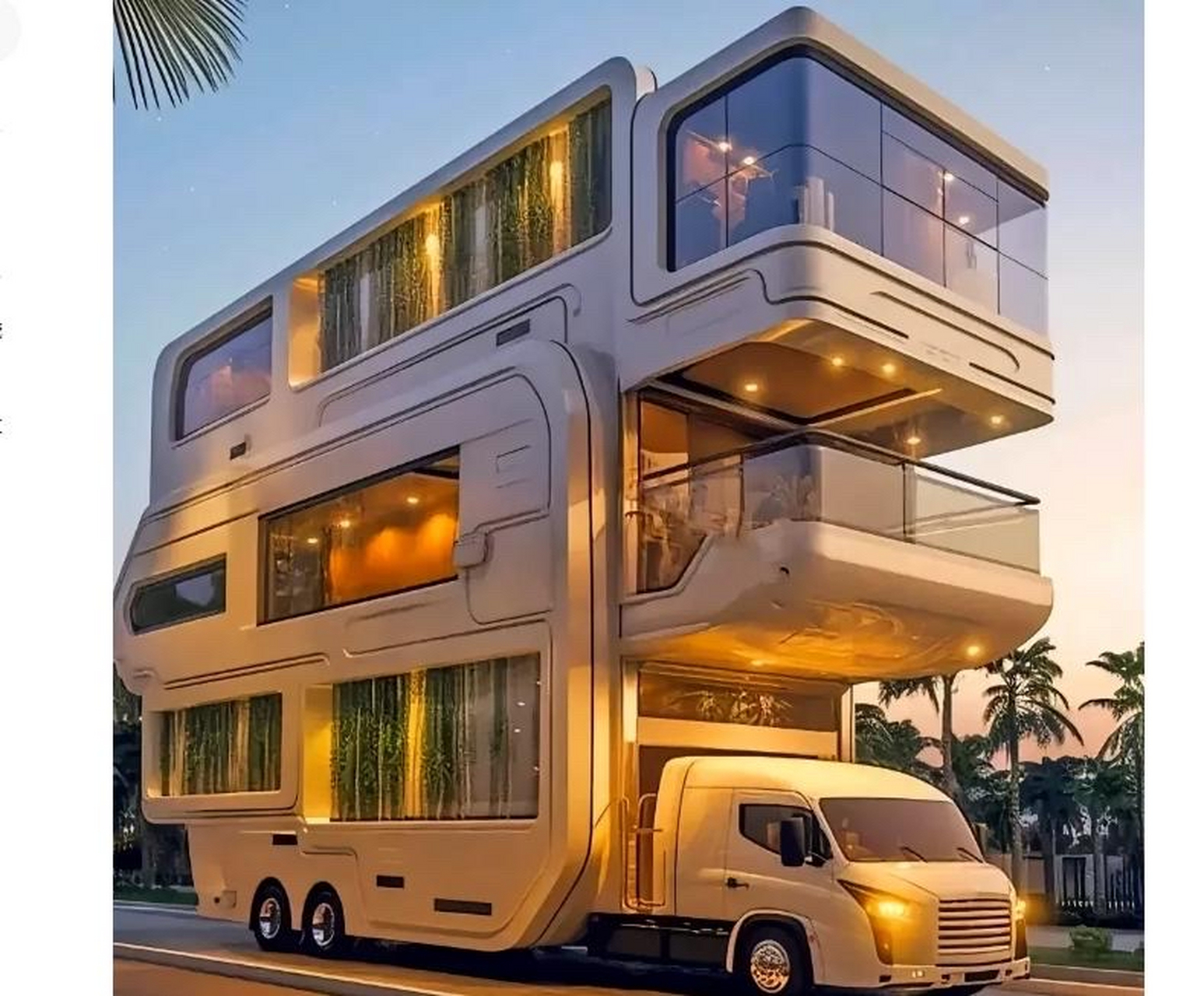 这样的房车,只适合在无人区行驶吧.