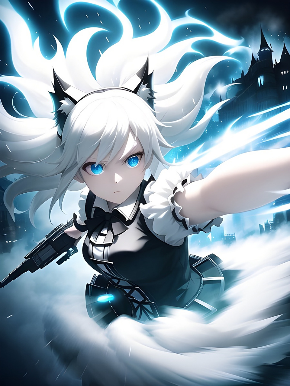 酷酷女孩壁纸[比心][比心] #二次元美图# #壁纸#  #百度ai绘图黑科技