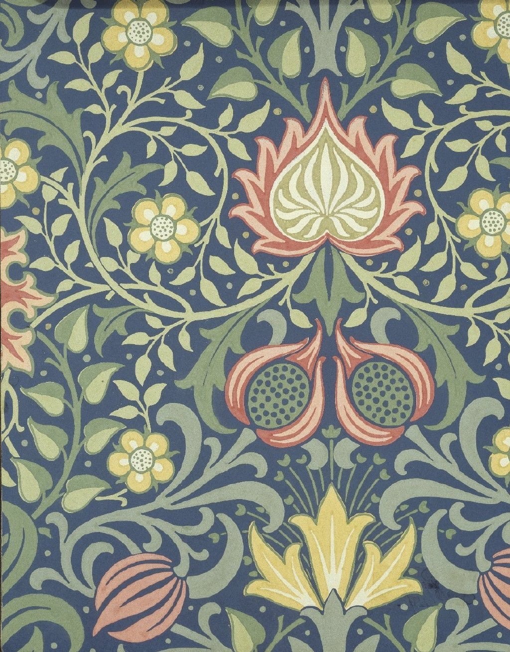 英国艺术家william morris点纹样设计作品欣赏