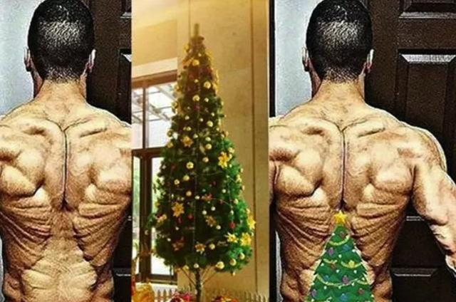 陈康这"肌肉圣诞树",没有几年练不出来,帅的一批你有吗?