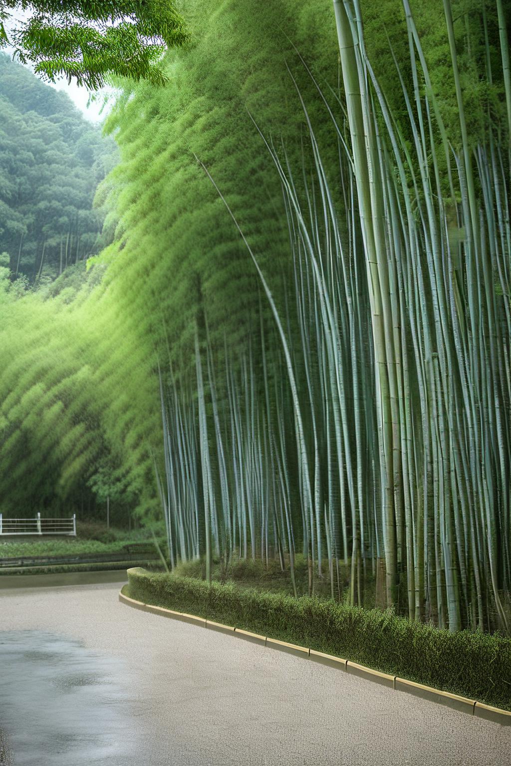 雨打竹林听雨声