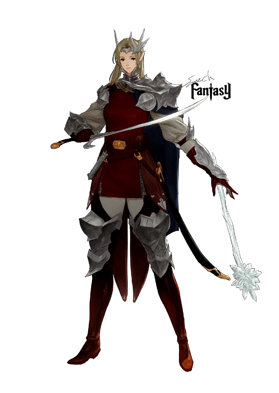 画师 tsonech 女战士插画欣赏