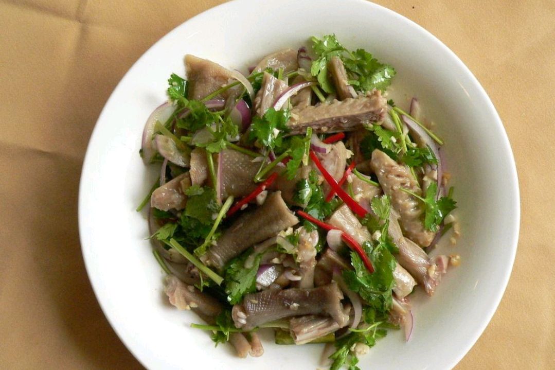 沙姜拌鹅掌,别具一格的开胃菜