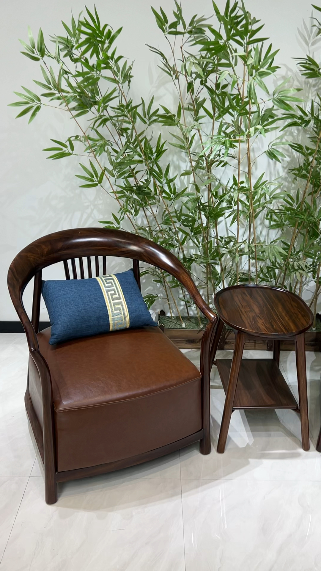 新中式休闲椅三件套