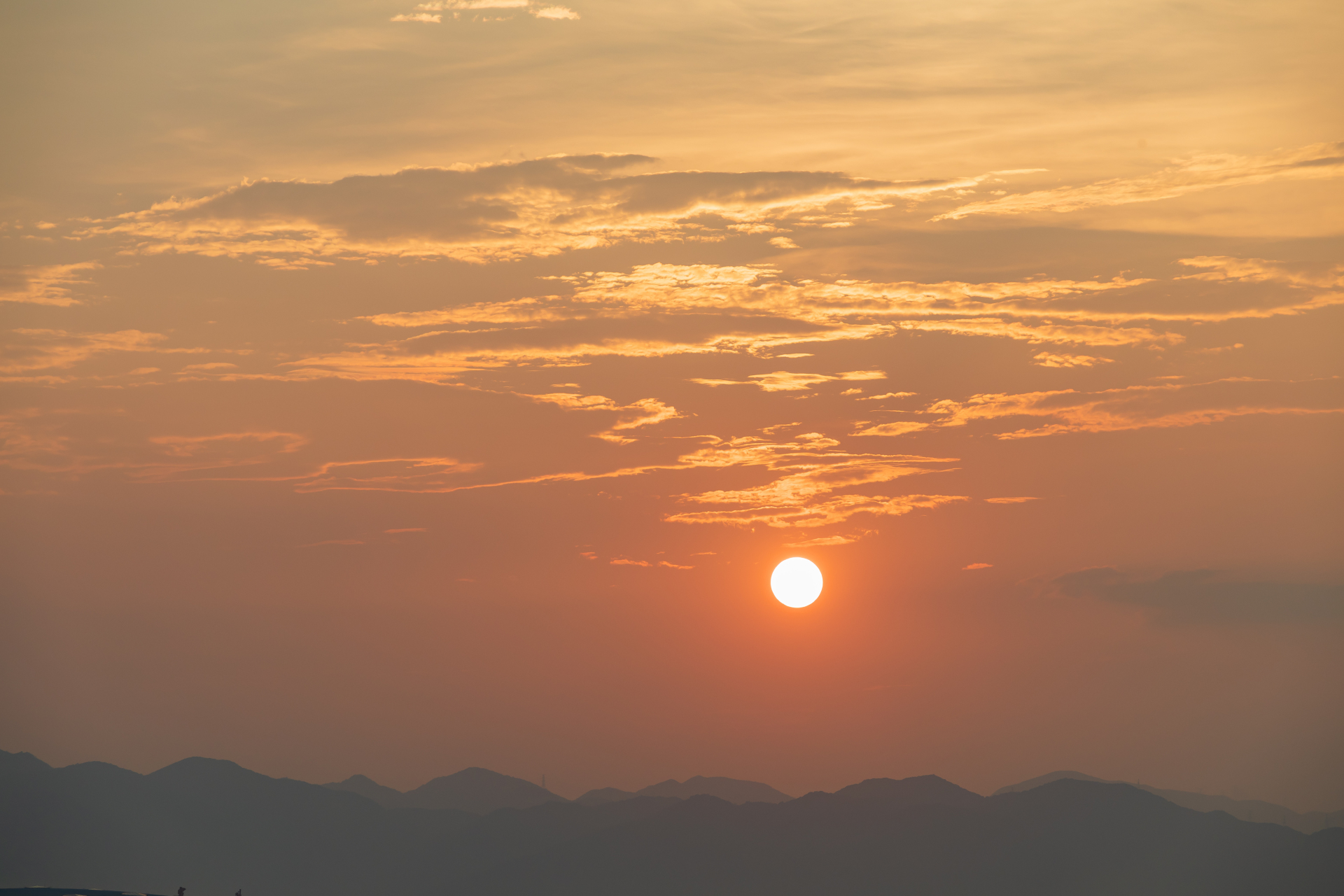 百度初秋打卡挑战赛#  傍晚的日落晚霞