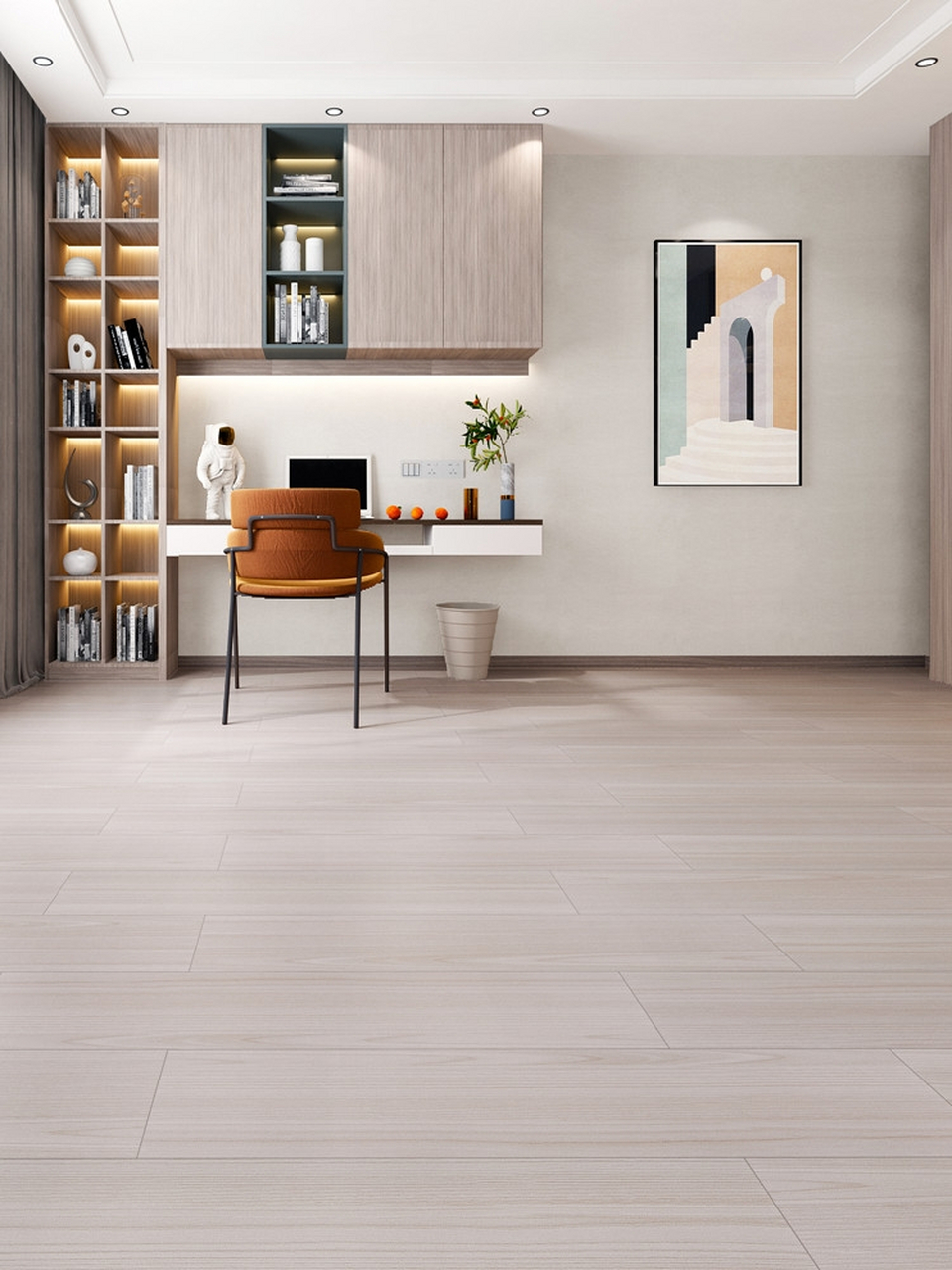 肌肤釉柔光木纹砖200x1000 客厅卧室仿木瓷砖地砖 仿实木地板砖防滑