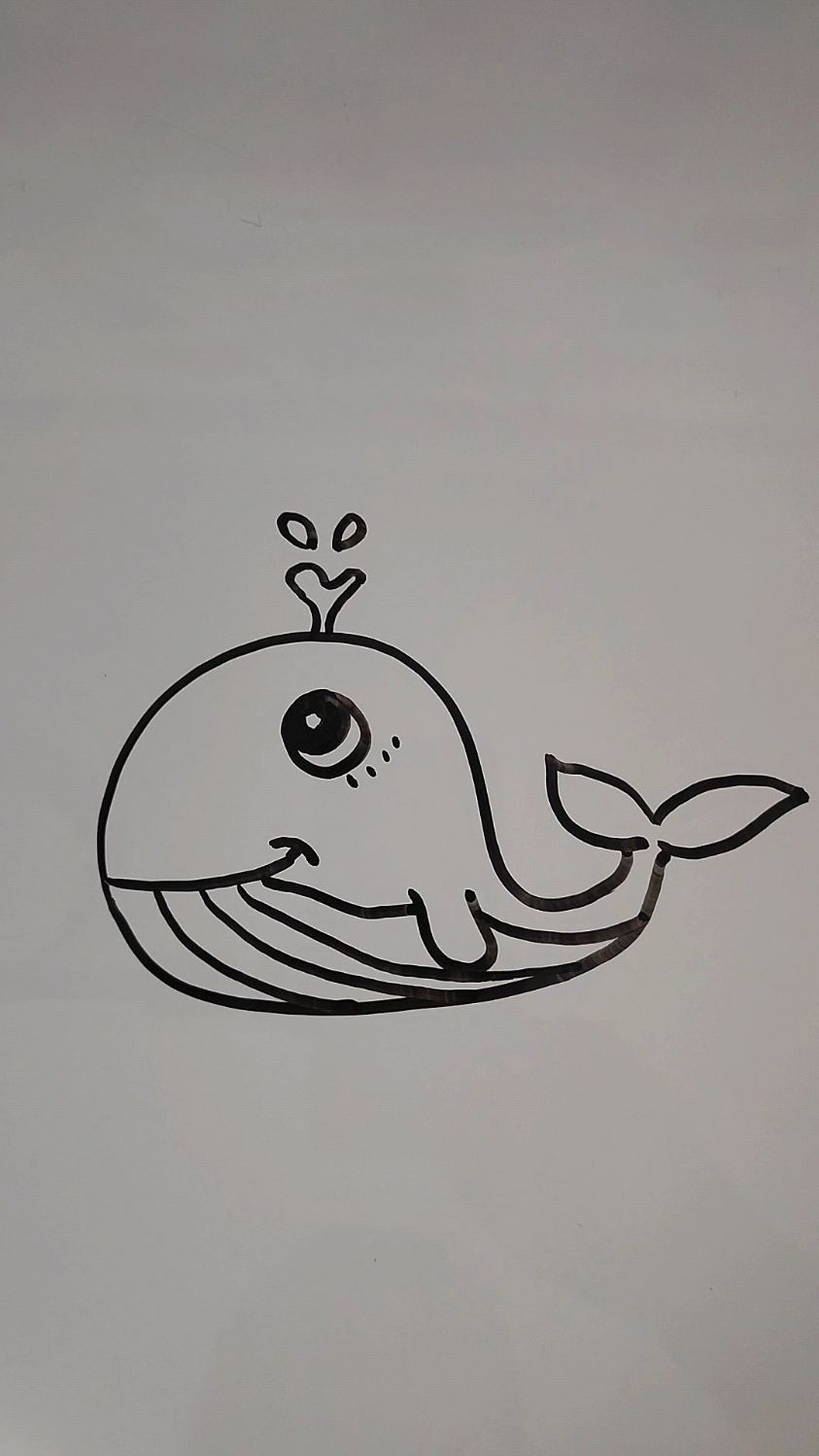 有趣易学的儿童简笔画,一起来画吧!简笔画教程——鲸鱼