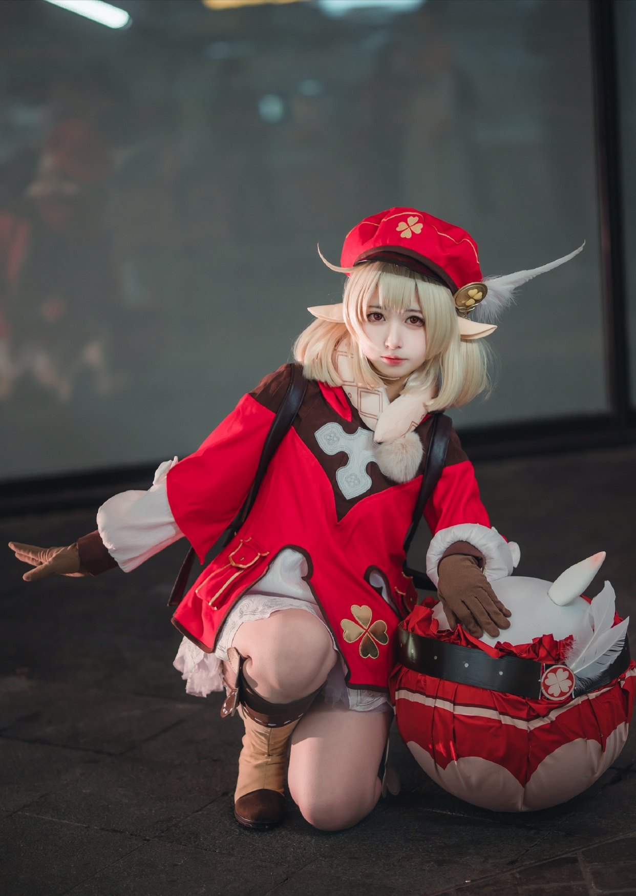 超萌的《原神》可莉cos,想把她抱怀里举高高