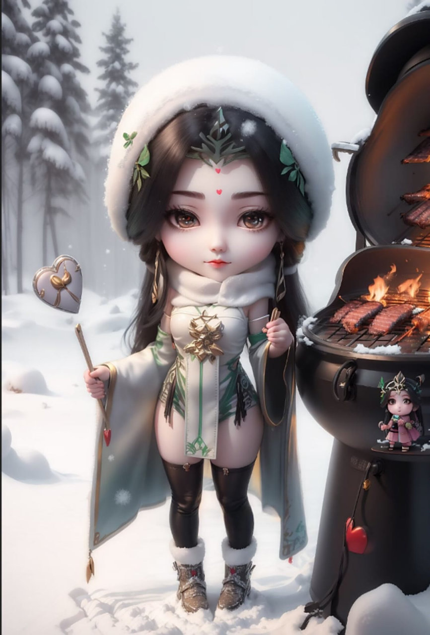 [鲜花]q版大头柳神[鲜花]#动漫壁纸# #国漫女神# #完美世界