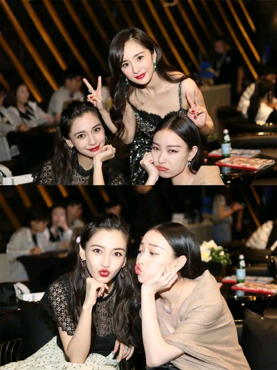 杨幂,杨颖和倪妮的合照,你第一眼看到谁?