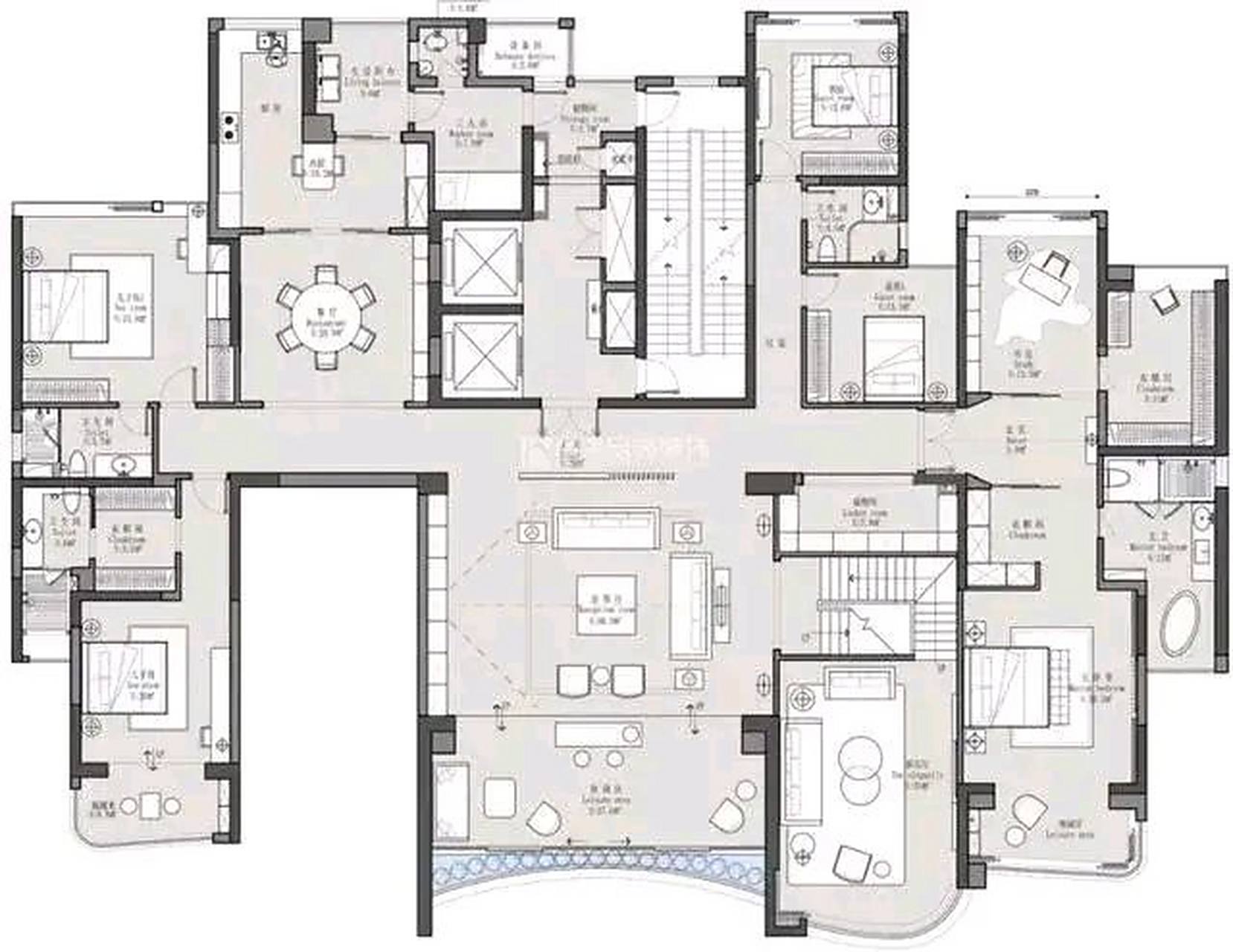 很明显,这款豪宅户型会让你感受到真正的高端生活方式!