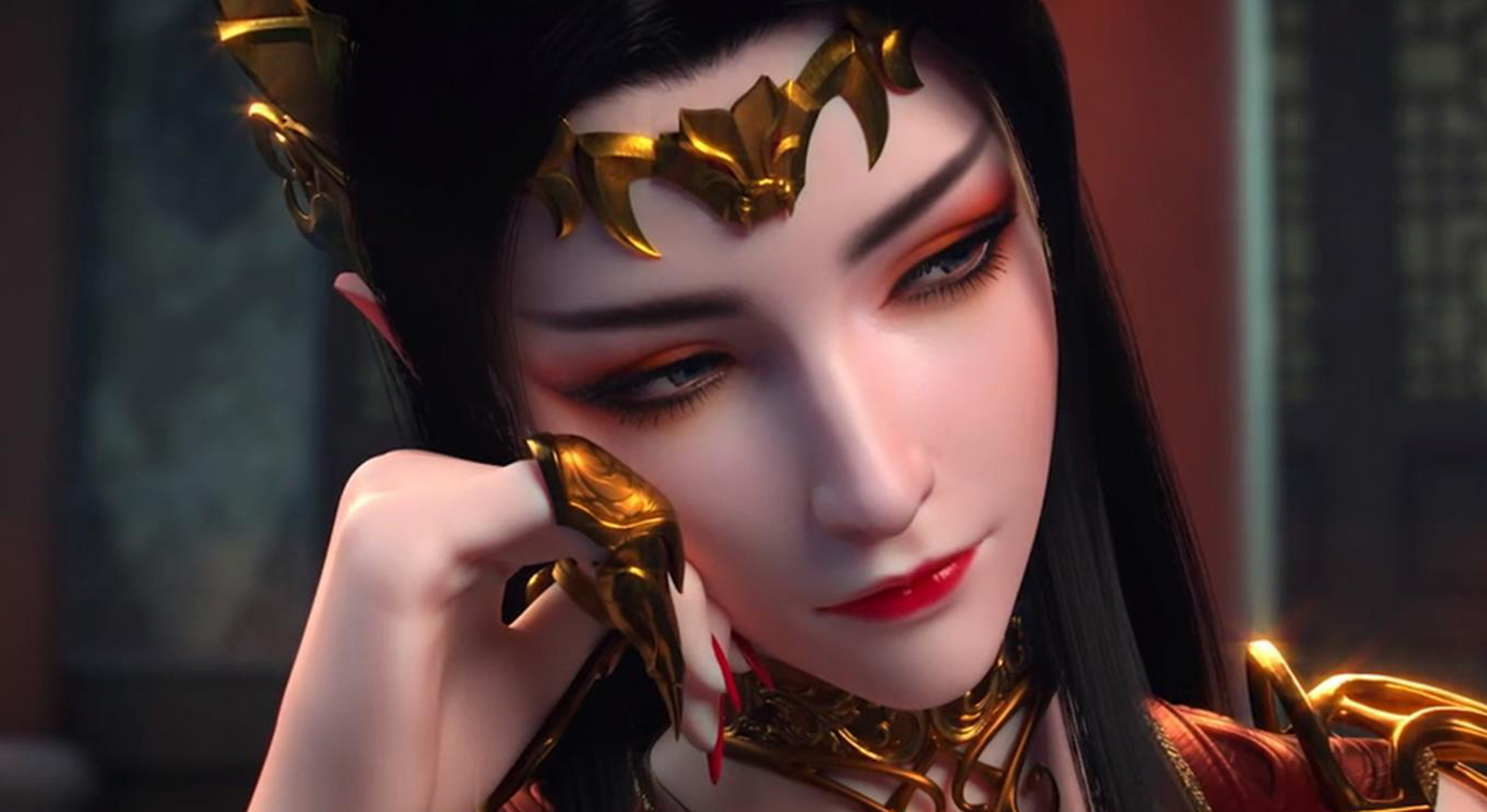 美杜莎,又名彩鳞,原为加码帝国塔格儿大沙漠蛇人族女王,在天焚练气