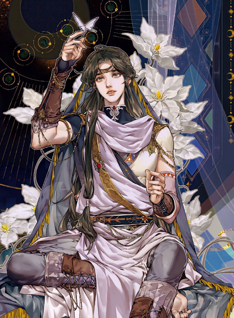 天官赐福#异域风谢怜,好美呀!  画师:卜卜blasy