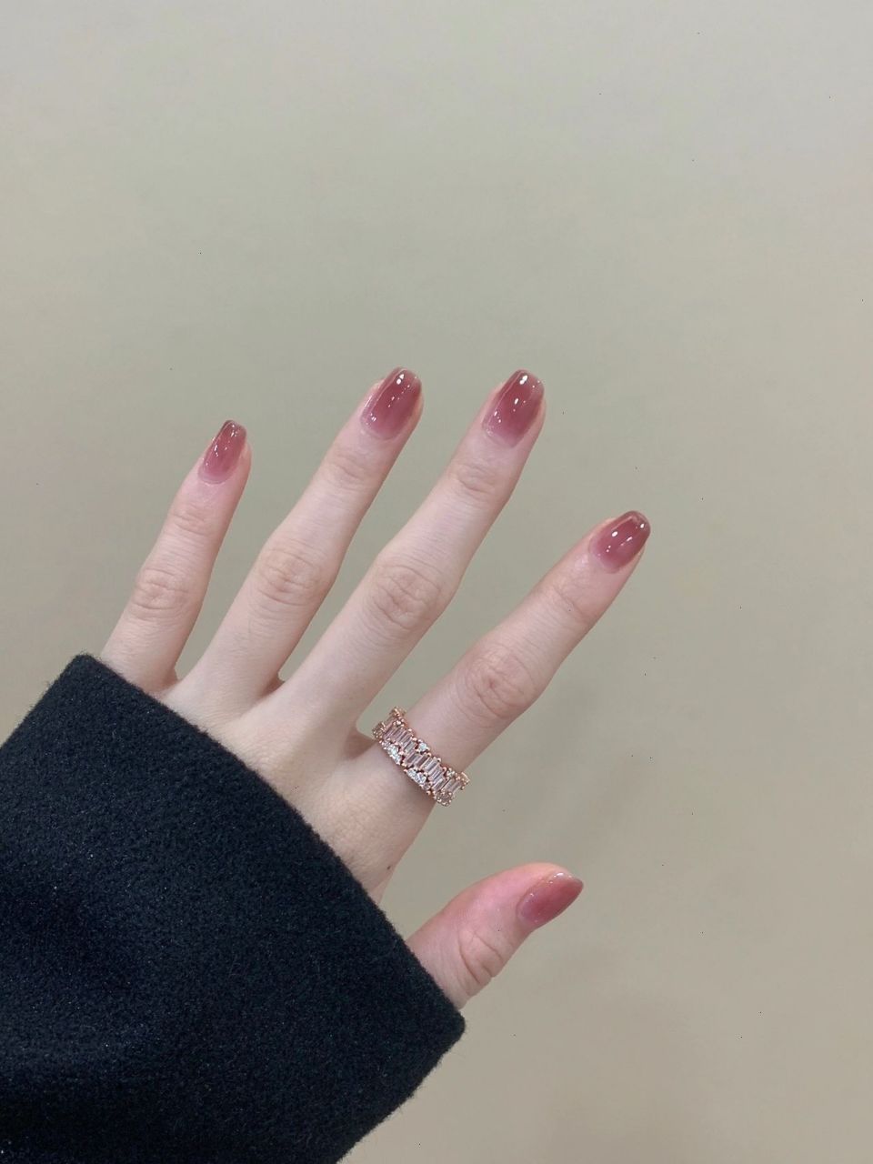 冰透质感温柔果冻紫渐变美甲 显白浅紫色清新美甲 ,妥妥的气质小仙女