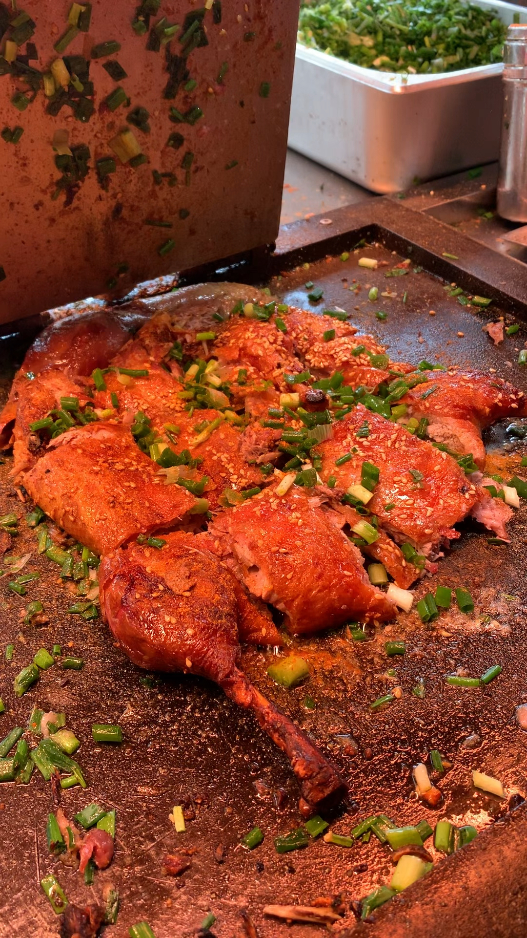 铁板烤鸭,美食分享.