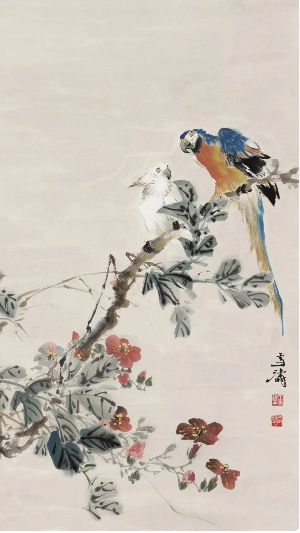 艺海拾贝丨当代中国花鸟画的特点