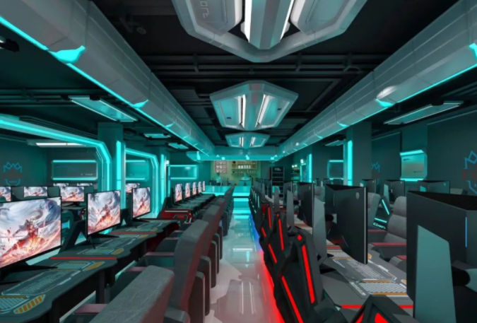 led灯组电竞模块是未来网吧网咖电竞馆和电竞酒店的必备装修风格