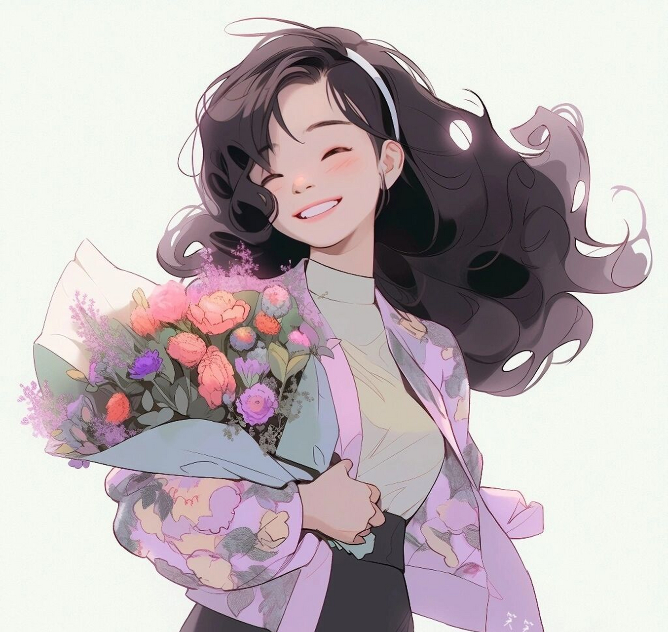 你会喜欢的治愈女生头像送花花,愿你每天醒来依旧热爱生活,愿意拥抱