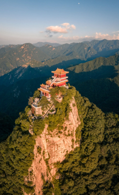 西安终南山南五台景区图片