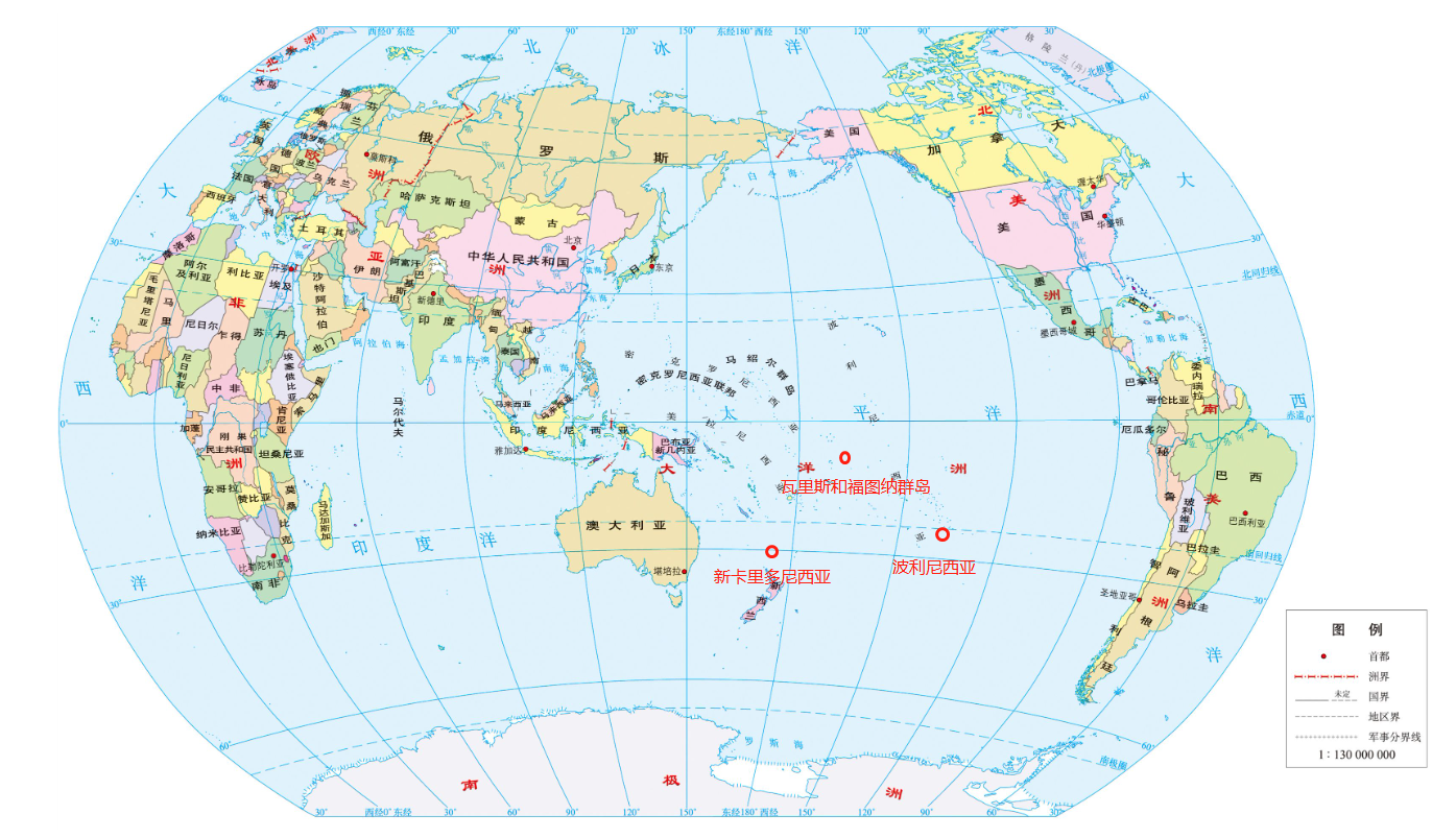 太平洋地图高清版大图图片