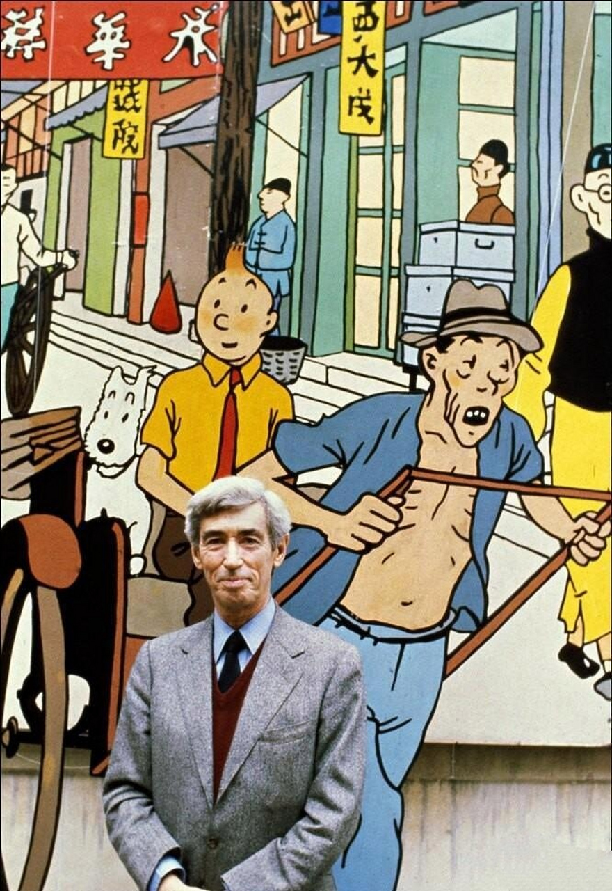 比利时漫画家"埃尔热",创造了风靡世界的《丁丁历险记》,大神一样的