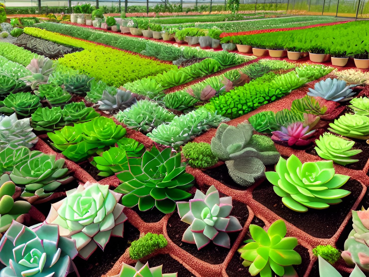 多肉植物批发基地图片