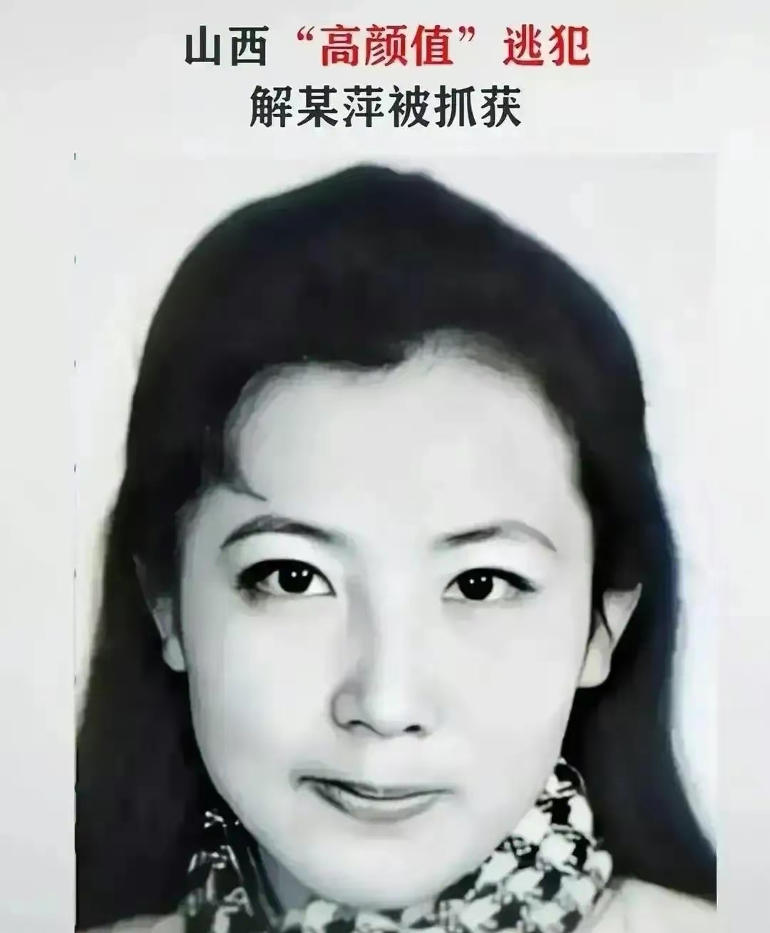 最美通缉犯解丽萍落网,抓她干嘛?