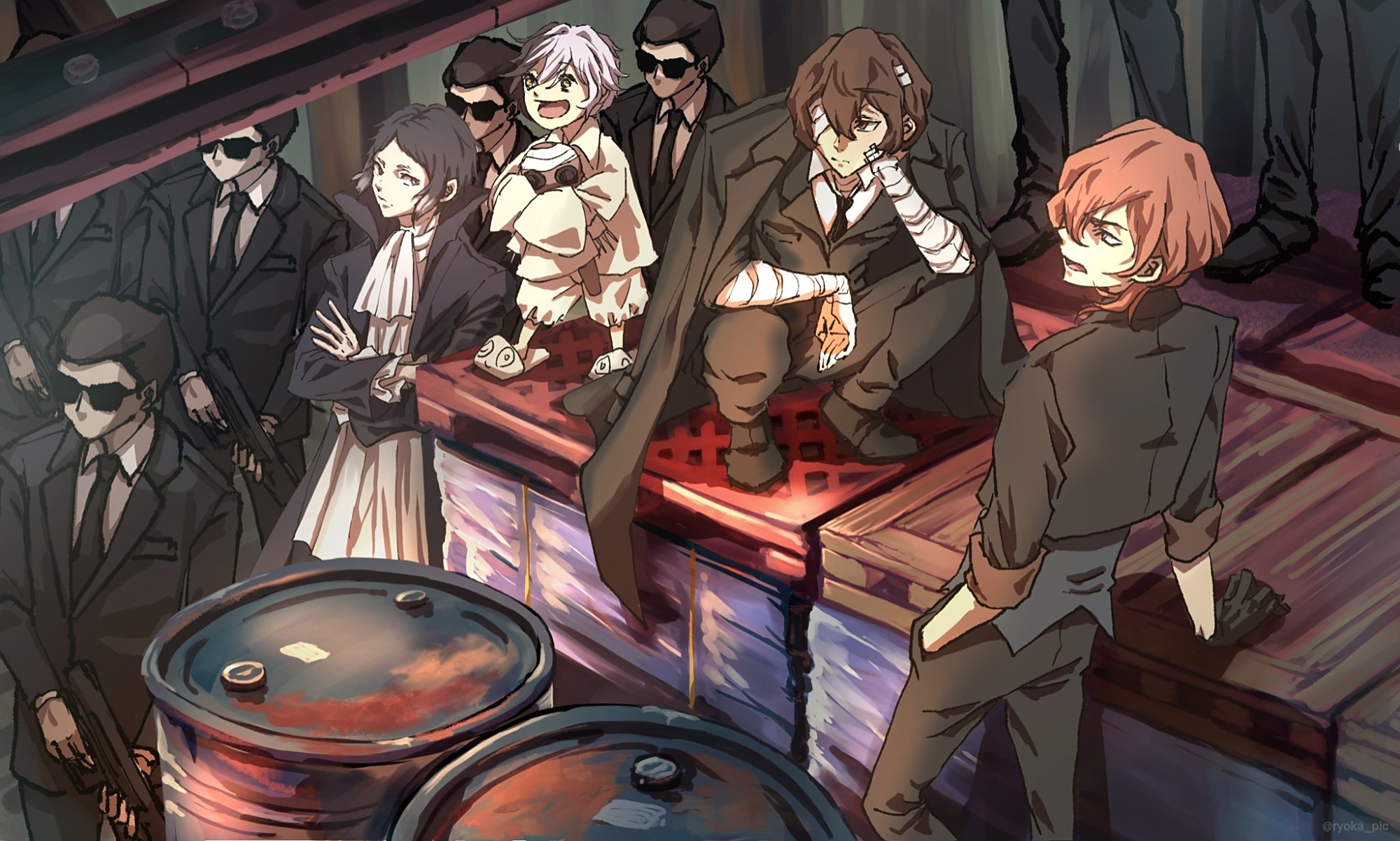 暗中涌动的势力,黑帮插画特辑