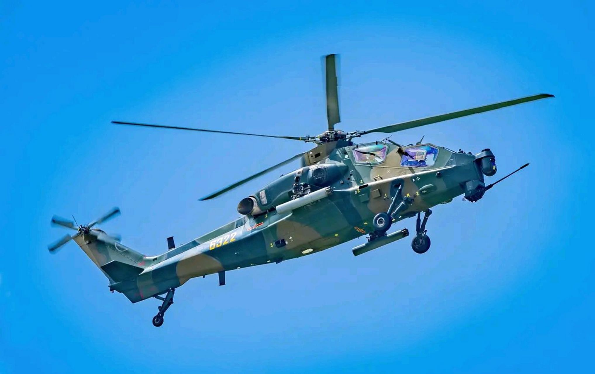 武直10直升机简笔画图片