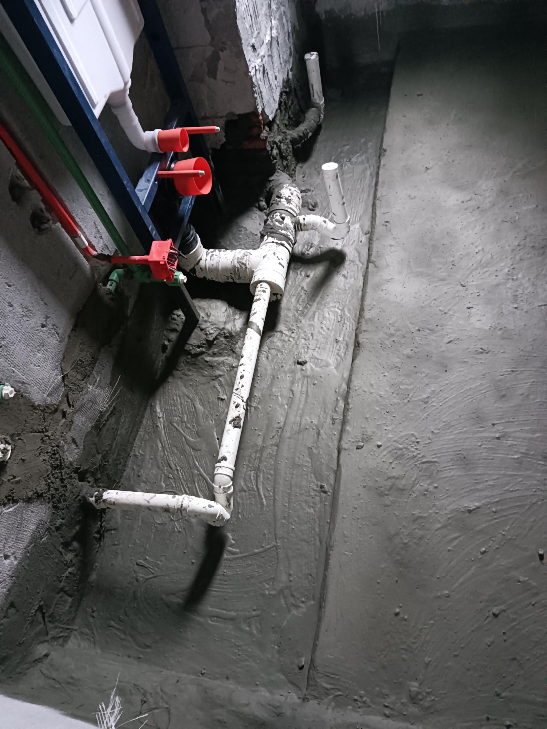 苏州装修‖大境天城精装房改造 卫生间防水施工中