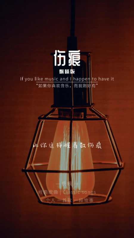 你若不肯说,我就不问 音乐 伤感音乐 经典老歌 伤痕