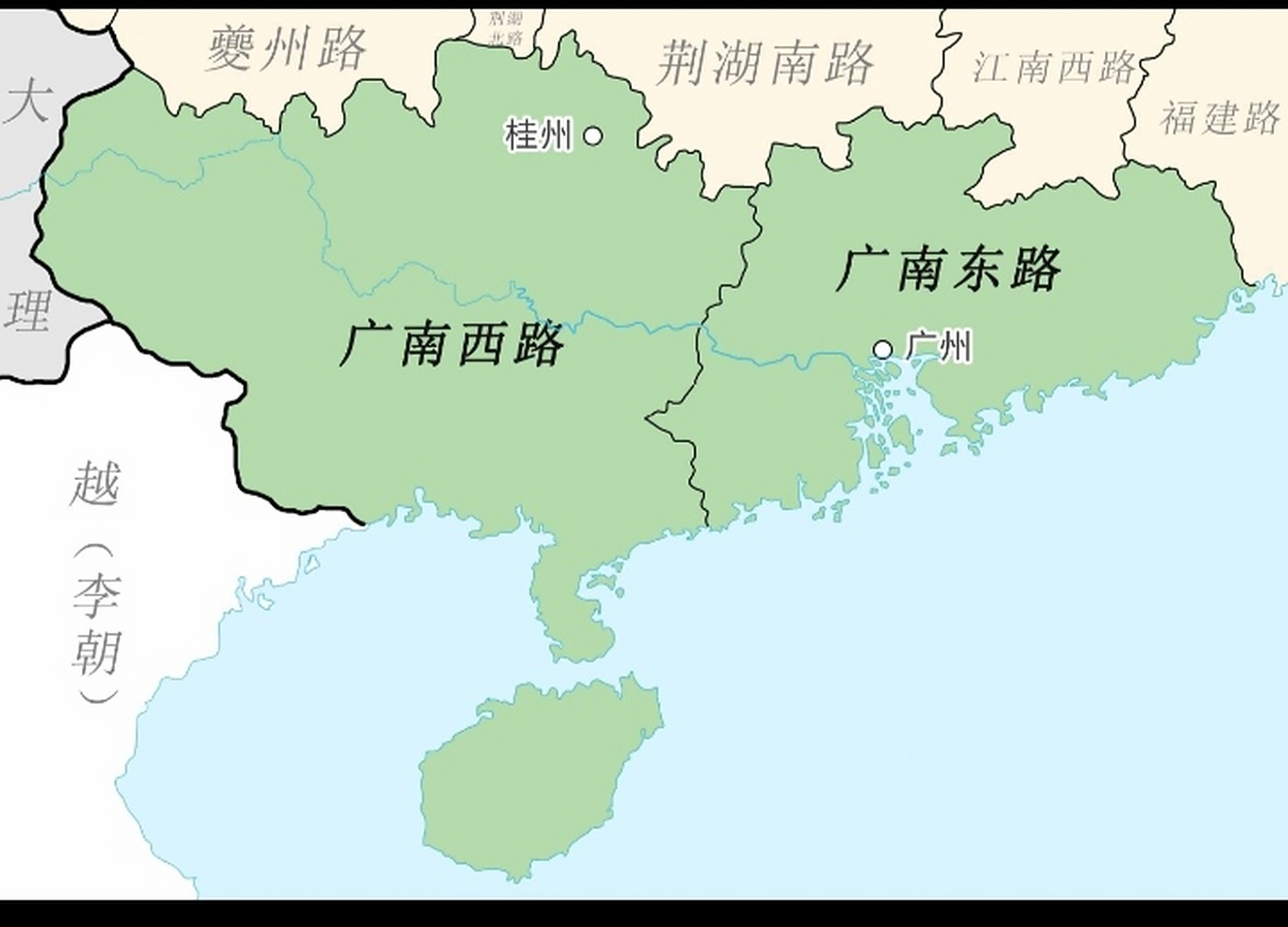两湖两广两河山       一, 两湖指的是湖北省和湖南省,两省的分界线是