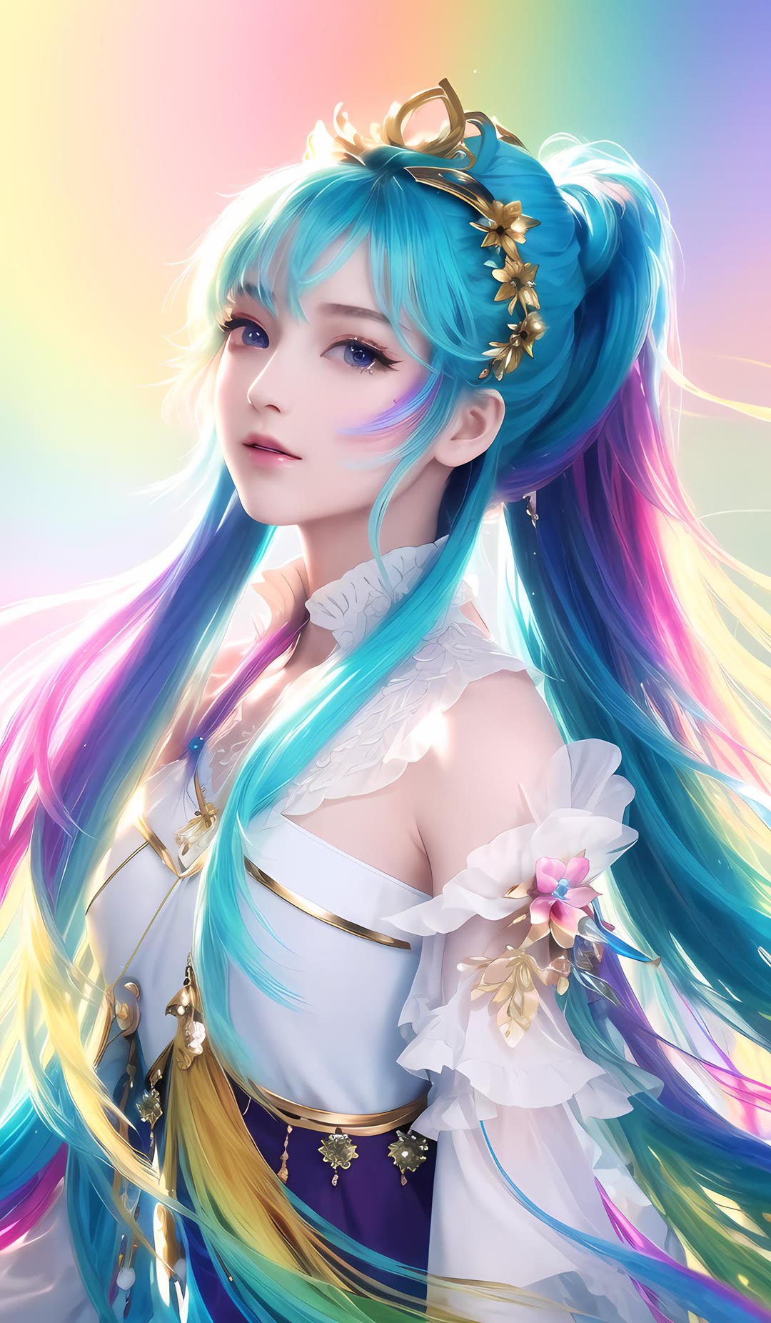 ai生成的二次元美少女