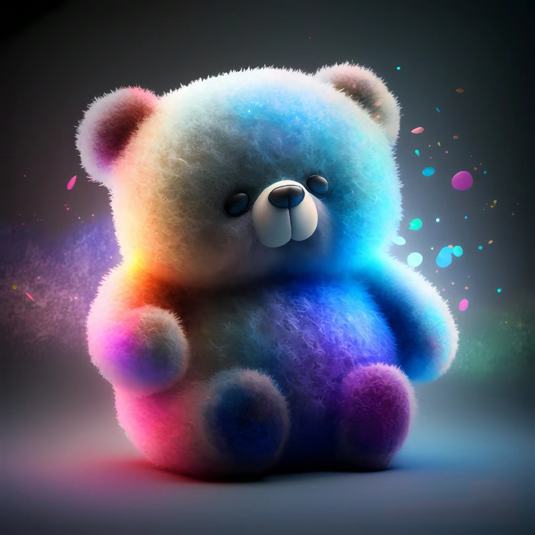 ai画萌宠「19」可爱小熊·3