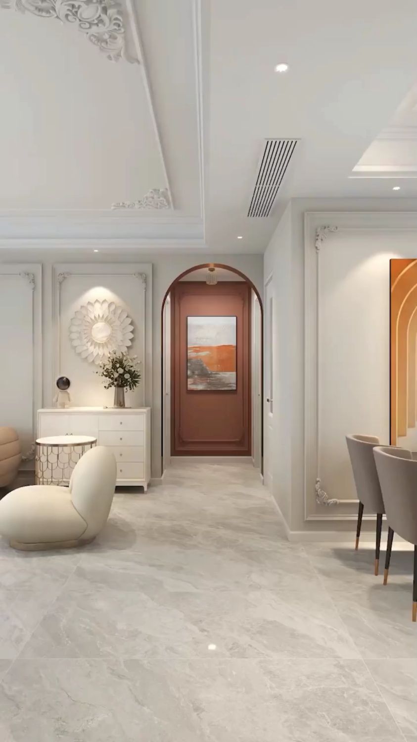 法式轻奢风设计,石膏线效果真的很好看-度小视