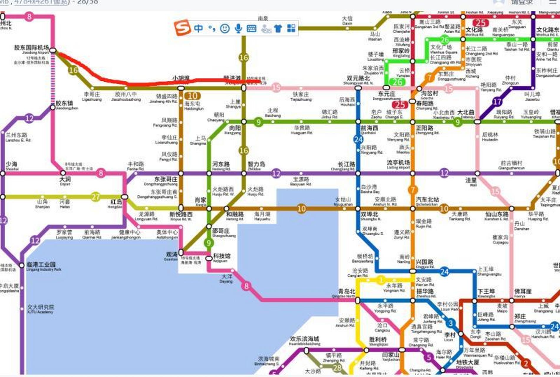 青岛15号线地铁高清图图片