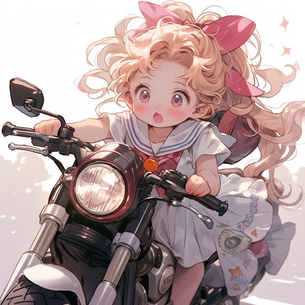 摩托车系列|美少女 爱和正义的水手服美少女战士,代表月亮惩罚你02