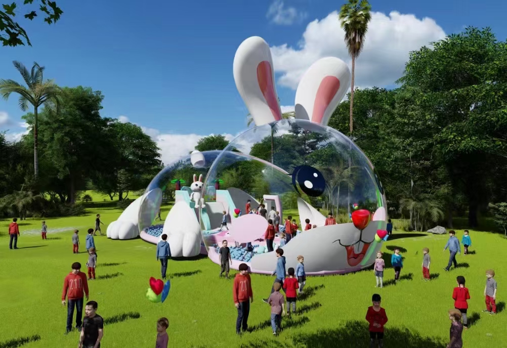 充气水晶兔水晶兔乐园