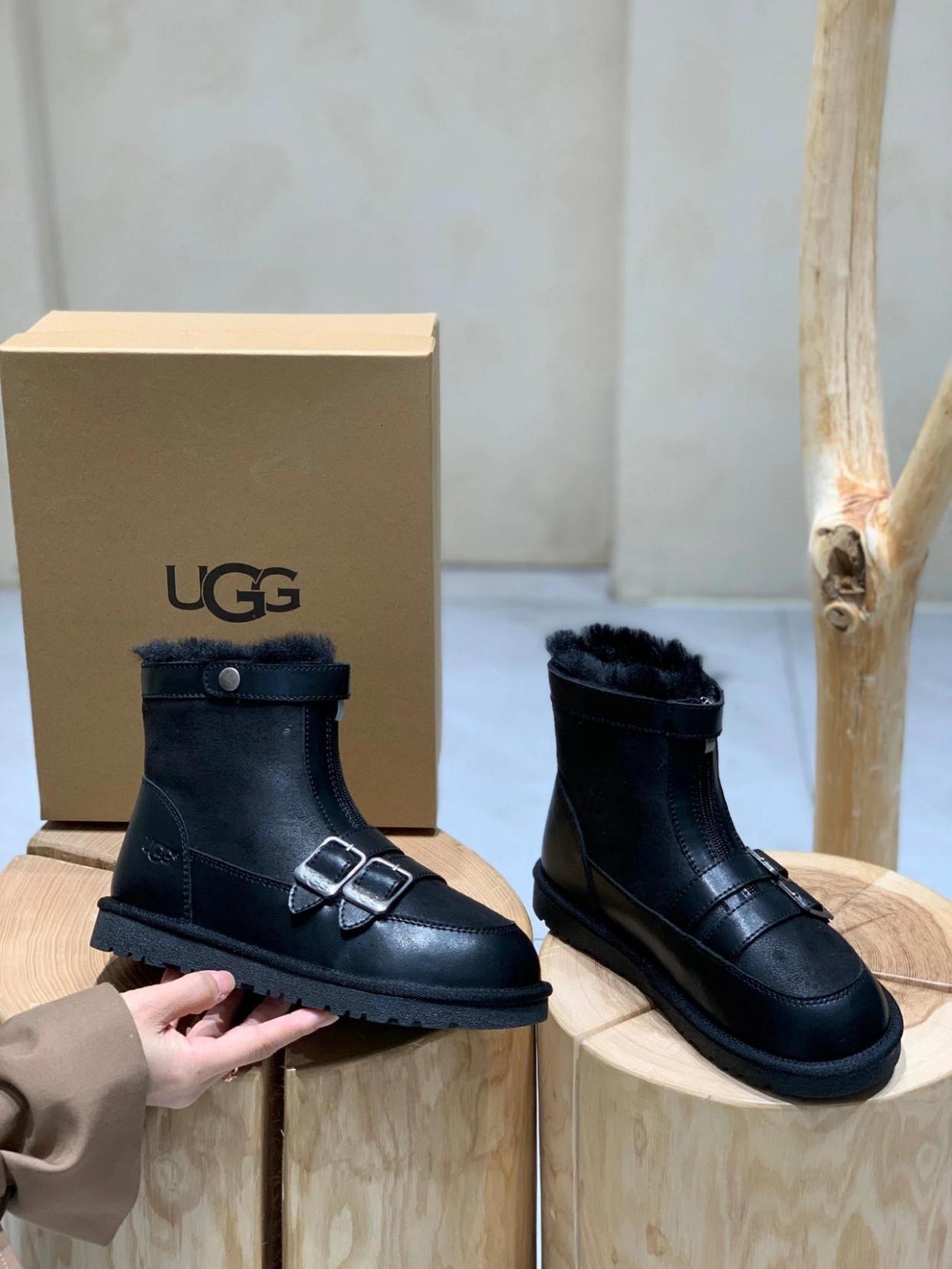 ugg机车双皮扣雪地靴