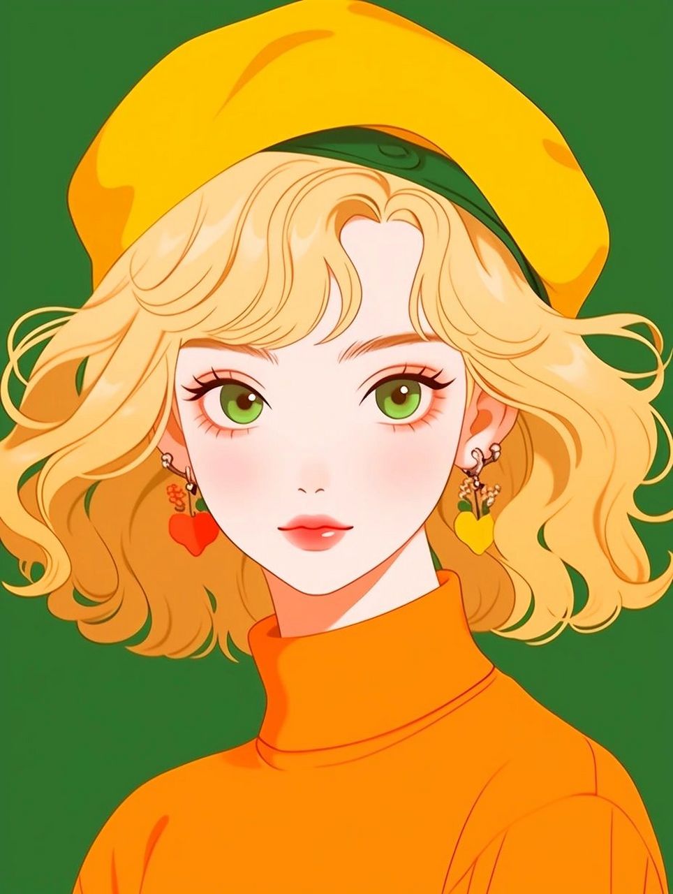 头像:多巴胺女孩,靓丽的色彩,迷人的气质,太美了! #头像