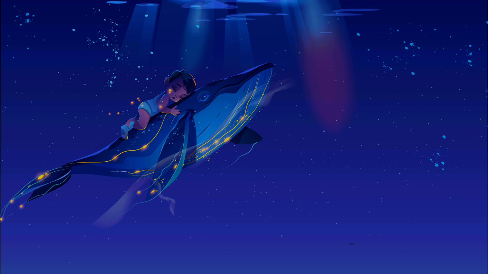 林深时见鹿,海蓝时见鲸,梦醒时见你